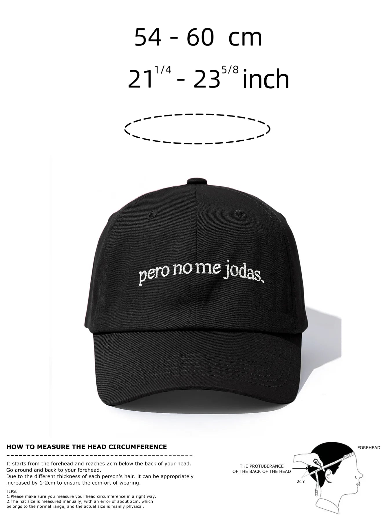Pero No Me Jodas Embroidery Baseball Cap