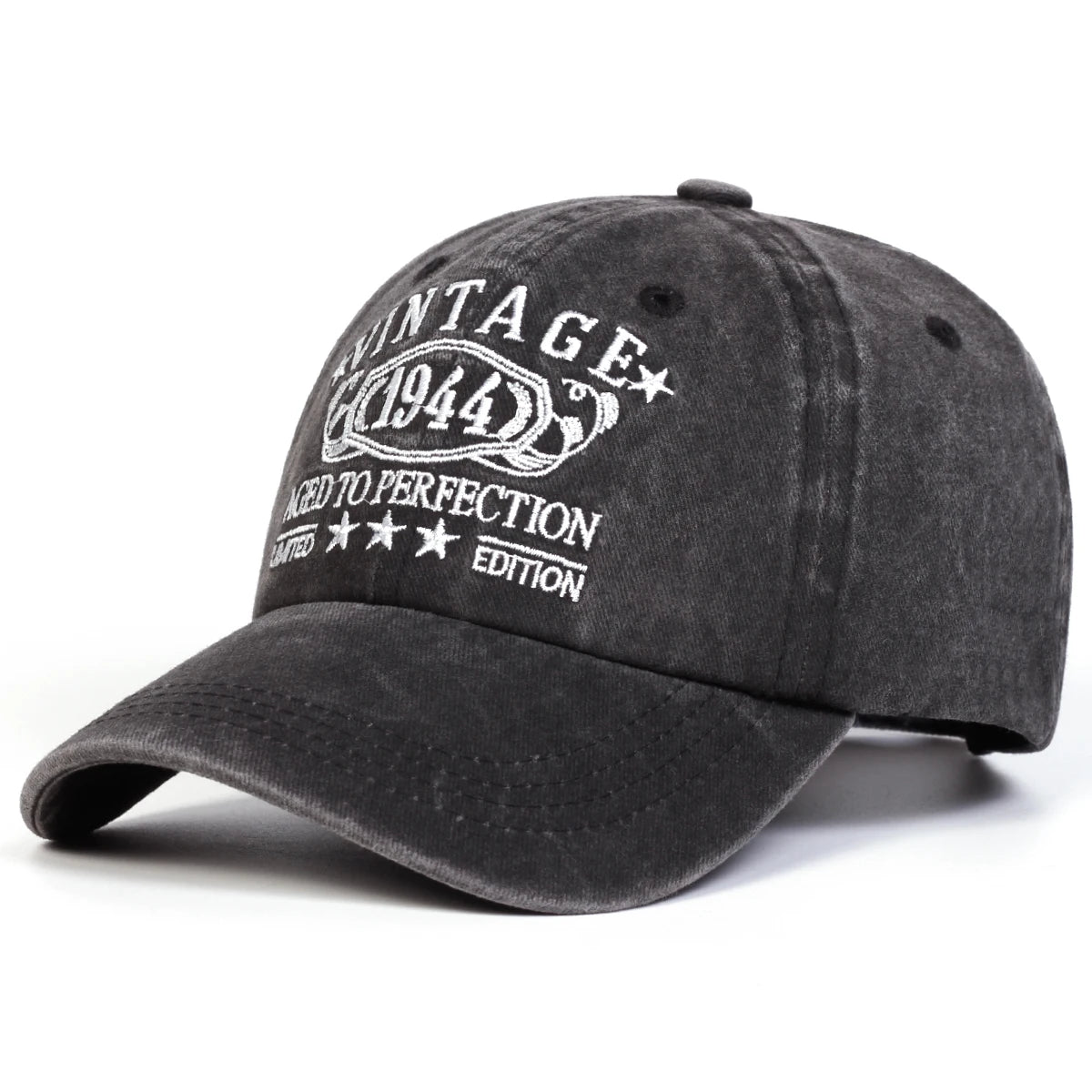 Unisex VINTAGE Letter Embroidery Wash Baseball Caps