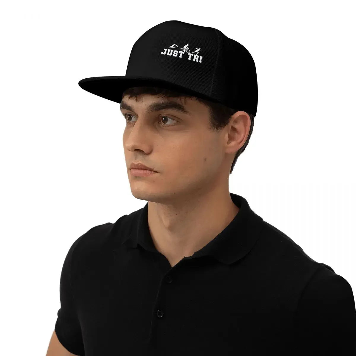 Triathlon Silhouette Sports Adjustable Snapback Cap