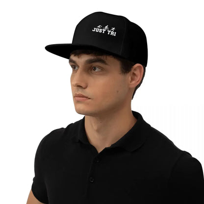 Triathlon Silhouette Sports Adjustable Snapback Cap