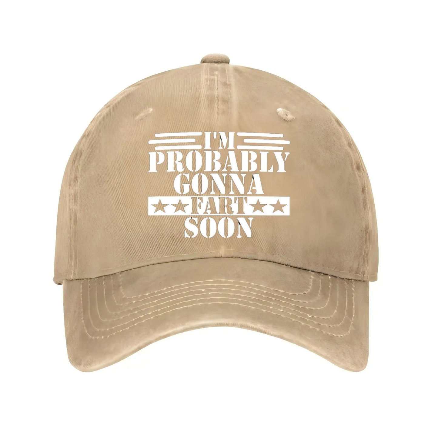 Funny Fart Soon Slogan Adjustable Baseball Cap