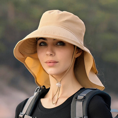 European American Wide Brim Sun Bucket Hat