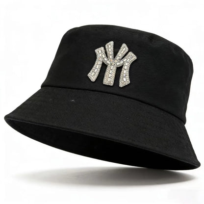 Luxury Cotton Diamond Solid Color Bucket Hat
