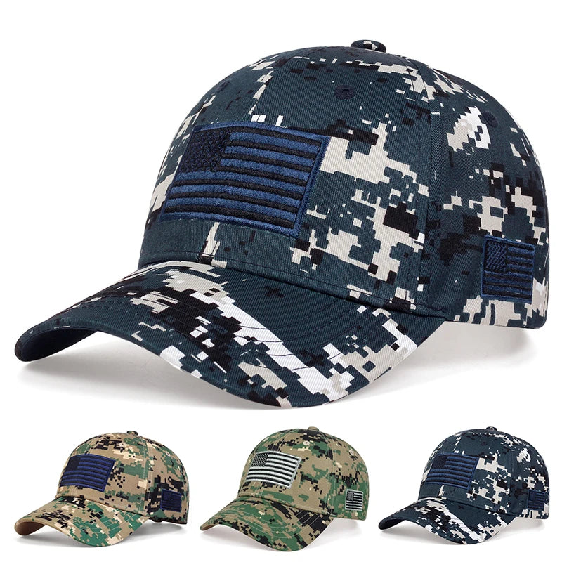 Unisex Army Flag Of The United States Embroidery Baseball Caps
