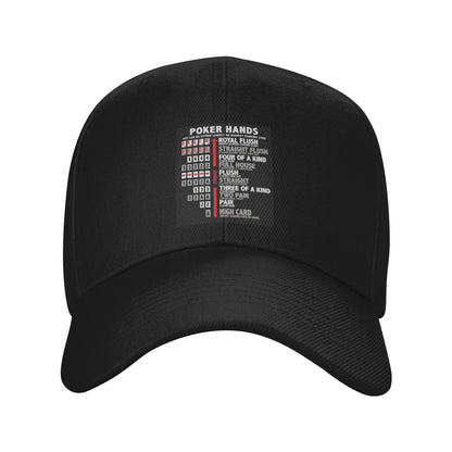 Poker Hands Streetwear Baseball Cap