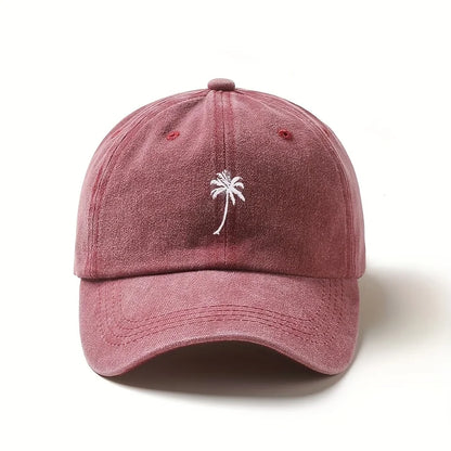 Retro Washed Embroidered Adjustable Baseball Cap