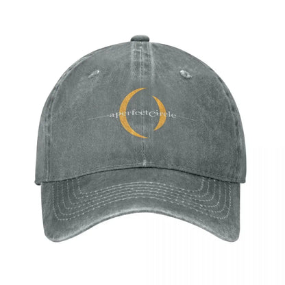 A Perfect Circle Distressed Washed Baseball Cap