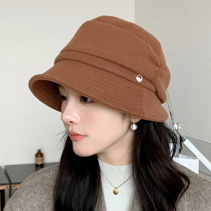 Women's Foldable Warm Bucket Hat