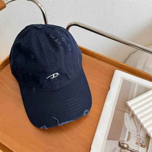 Cotton Letter Embroidered Snapback Cap For Summer Sports