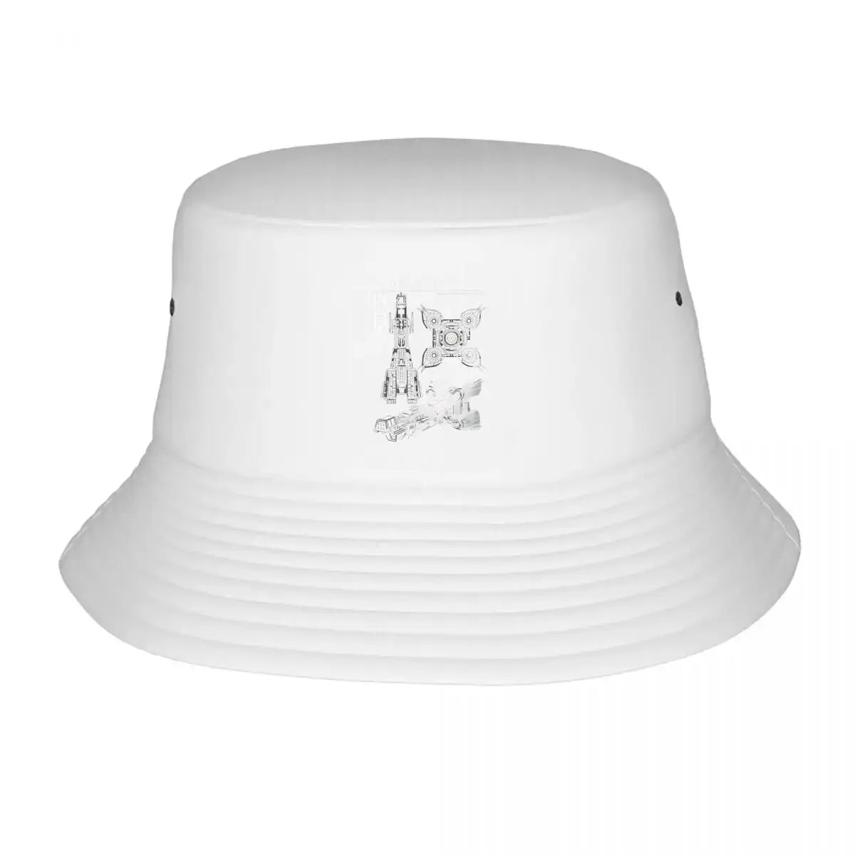 Donnager Class Battleship Sci Fi Blueprint Graphic Bucket Hat