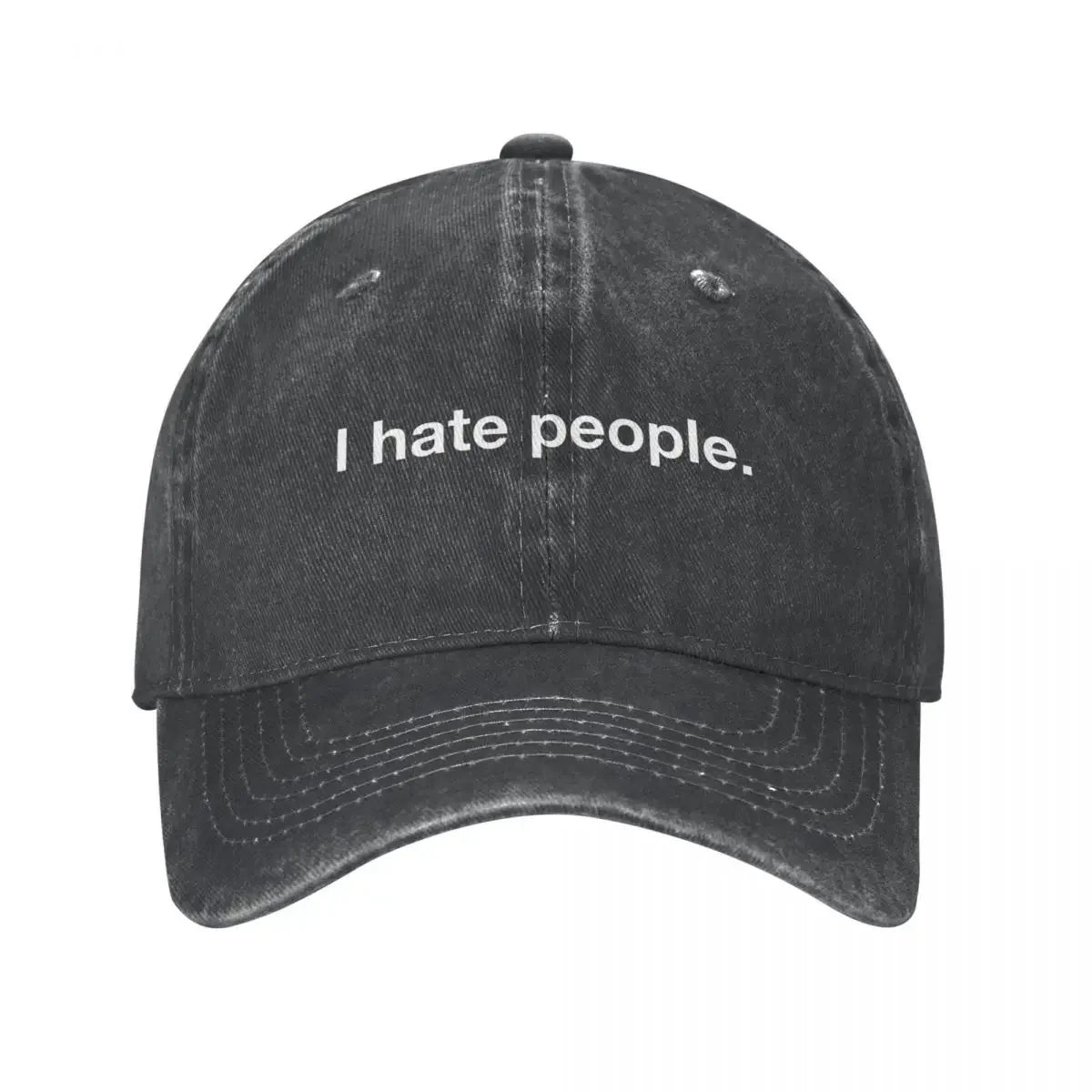 Vintage I Hate People Cotton Baseball Cap