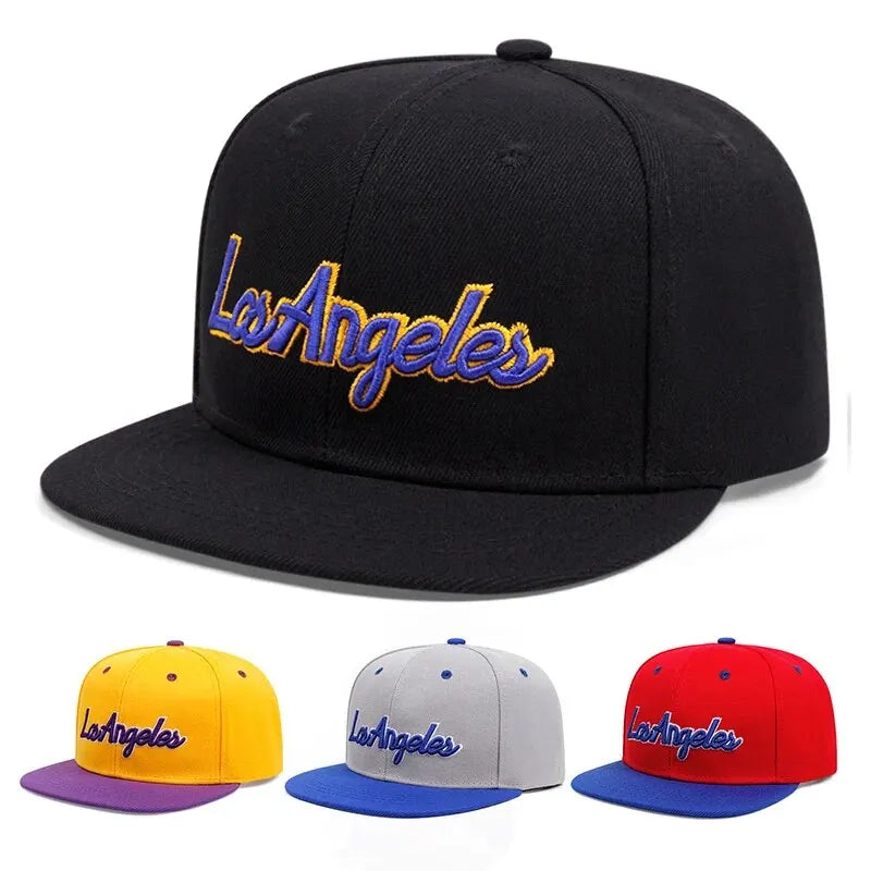 Los Angeles Embroidery Cotton Trucker Snapback