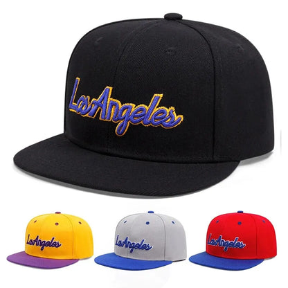 Los Angeles Embroidery Cotton Trucker Snapback
