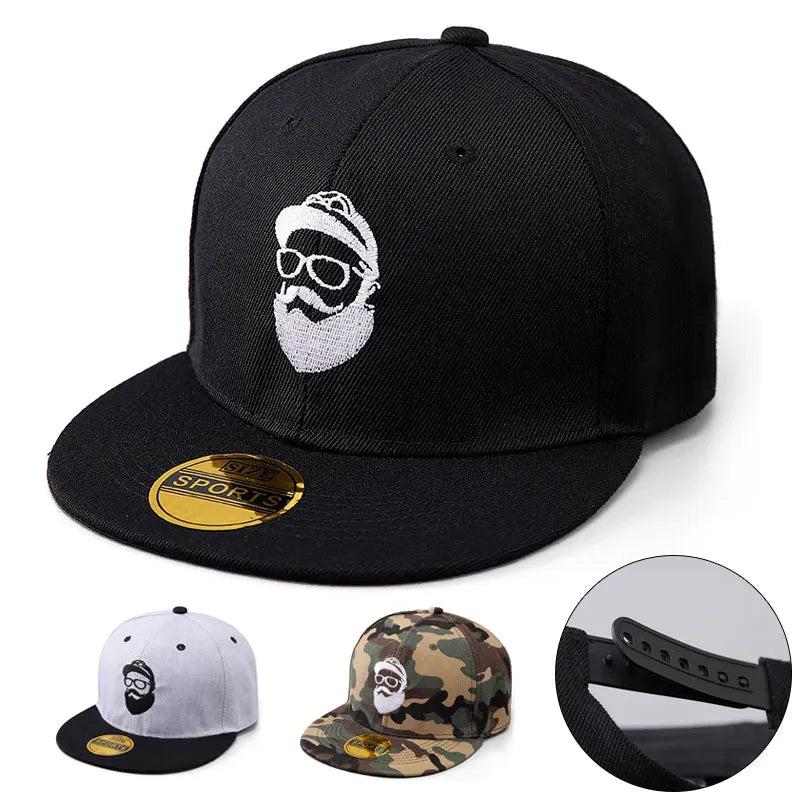 Bearded Uncle Embroidered Street HipHop Snapback Cap