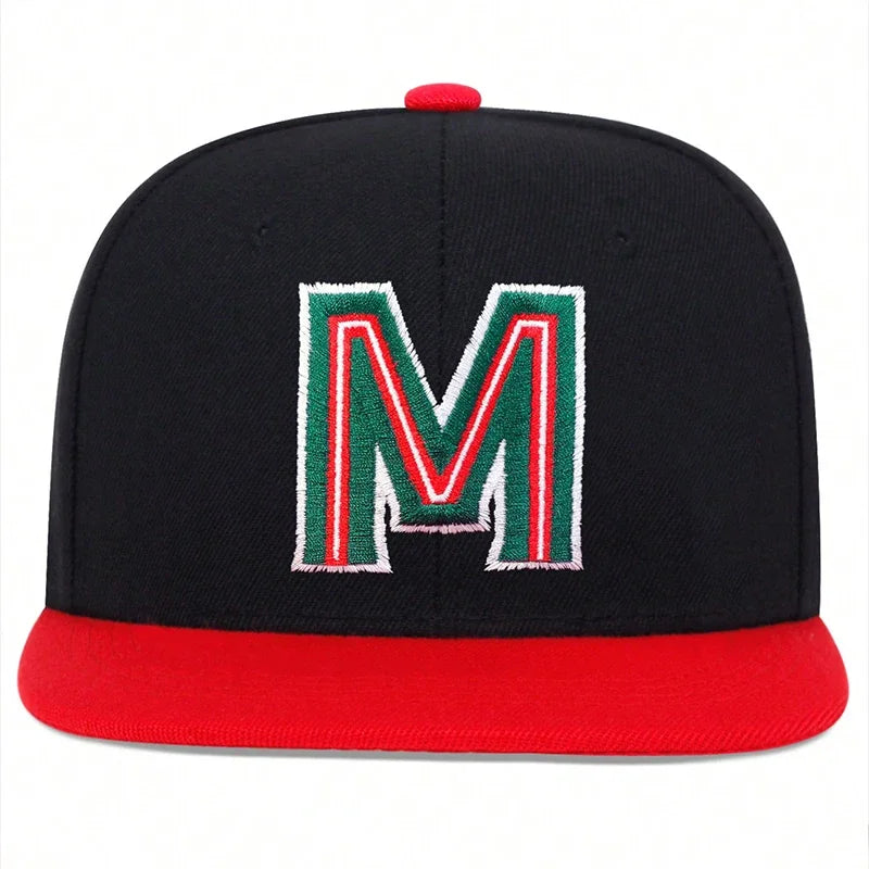 Unisex M Letter Embroidery Hip-hop Hats