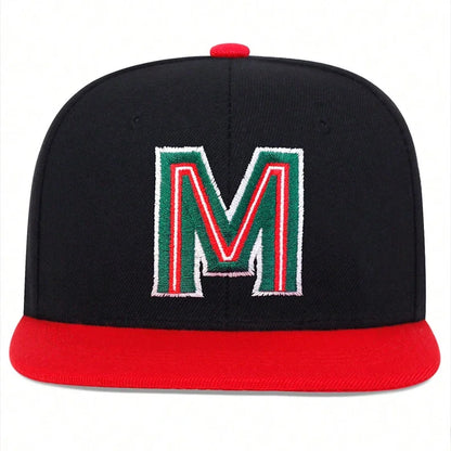 Unisex M Letter Embroidery Hip-hop Hats