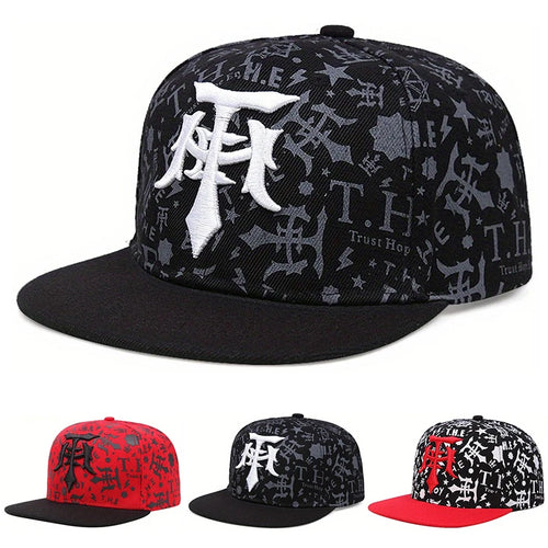 Unisex T Dagger Embroidered Graffiti Baseball Cap