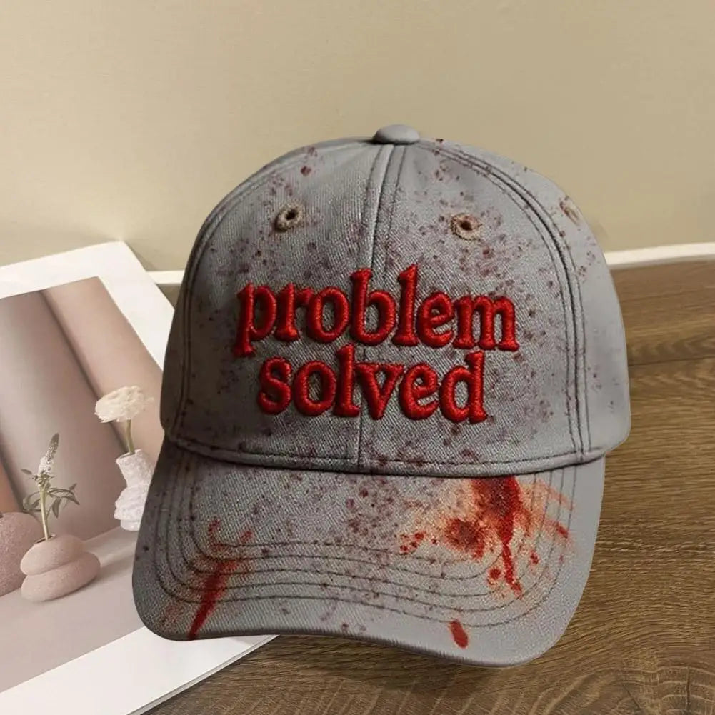 Problem Solved Embroidered Baseball Cap Unisex