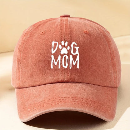 Classic Washed Retro Dog Mom Baseball Cap