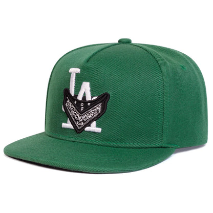 Unisex Los Angeles Embroidery Trucker Snapback Cap