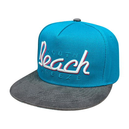 Unisex Letter Embroidery Flat Brim Hip Hop Baseball Cap