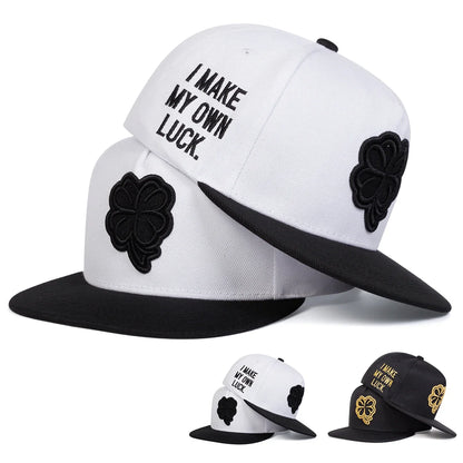 Unisex Four Leaf Clover Embroidery Hip-hop Hats