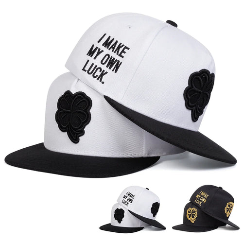 Unisex Four Leaf Clover Embroidery Hip-hop Hats