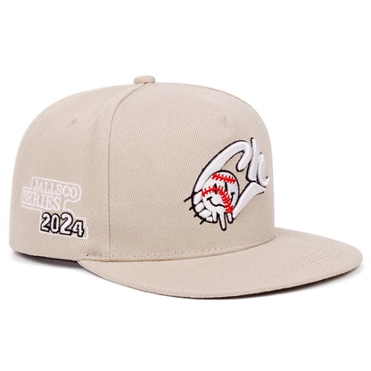 CH Tennis Embroidery Flat Brim Hip Hop Cap