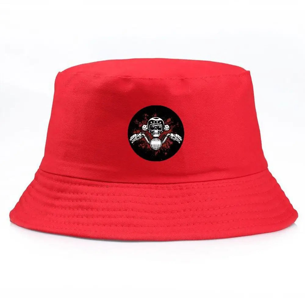 Unisex Skull Crossbones Graphic Bucket Hat
