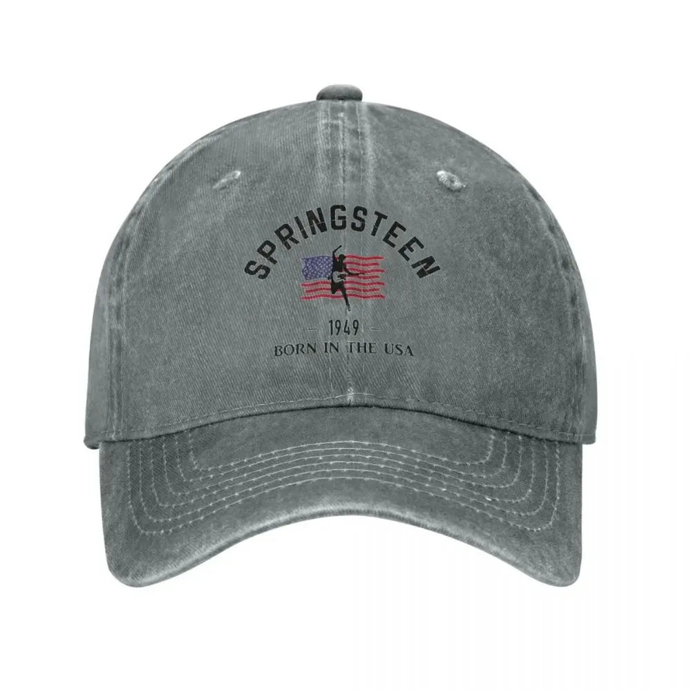 Vintage Bruce Springsteen Distressed Baseball Cap