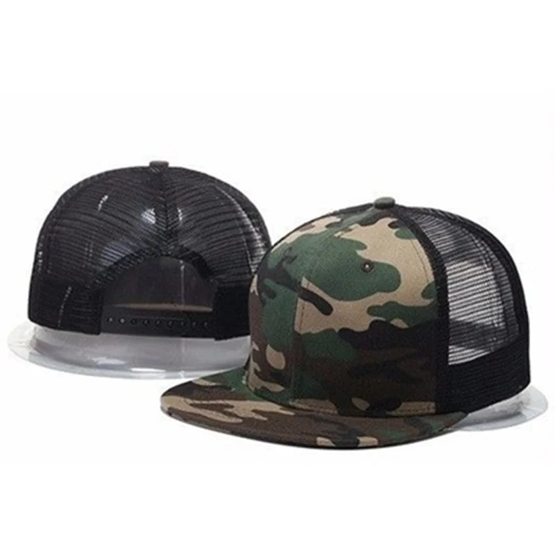 Camouflage Cotton Snapback Trucker Cap