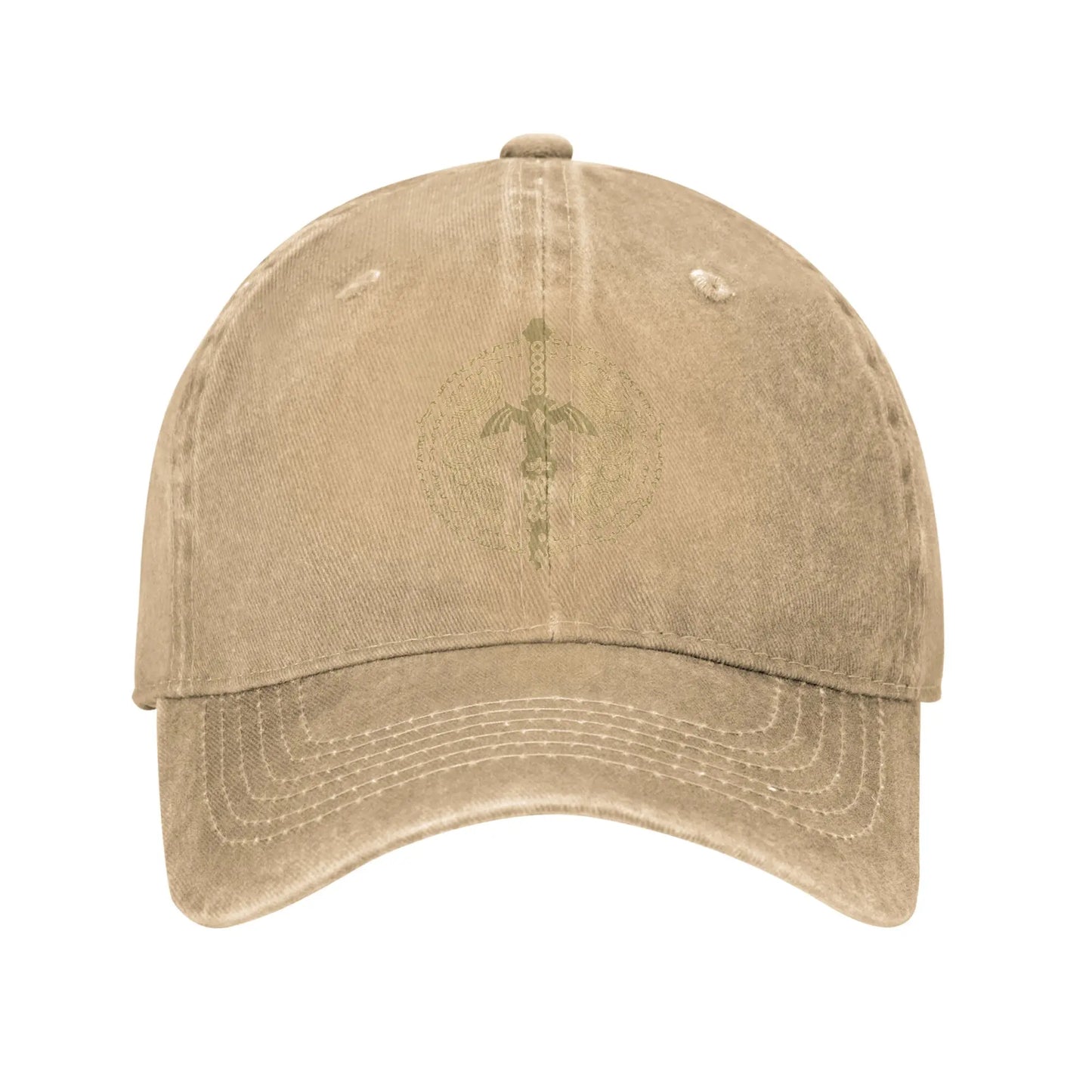 Zeldas Vintage Distressed Denim Game Baseball Cap