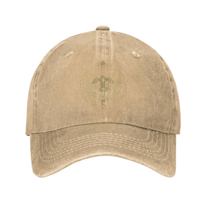 Zeldas Vintage Distressed Denim Game Baseball Cap