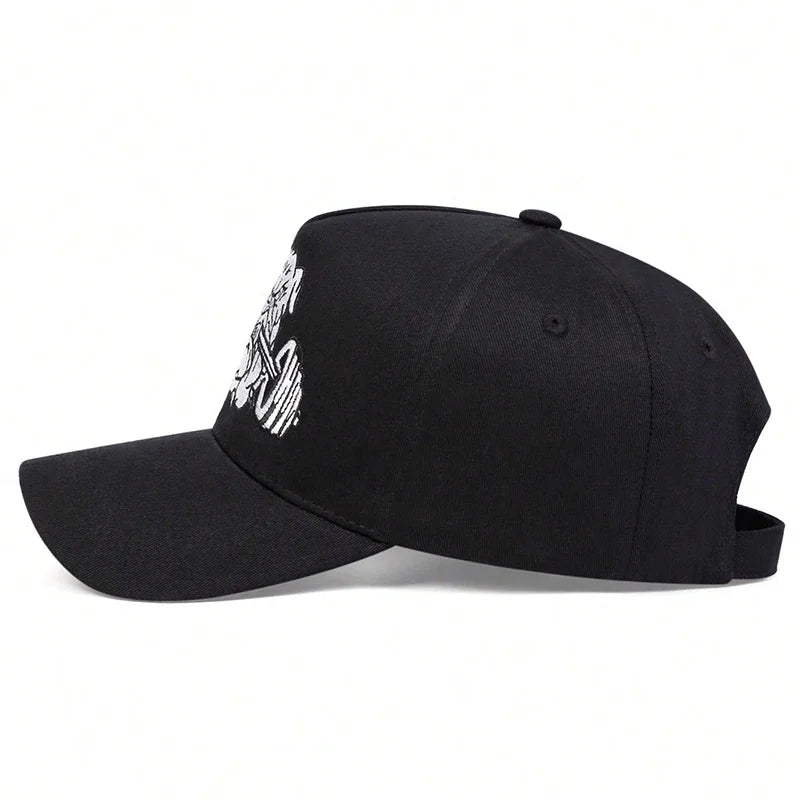 Bulldog Dumbbells Embroidered Sports Baseball Cap
