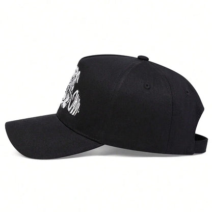 Bulldog Dumbbells Embroidered Sports Baseball Cap