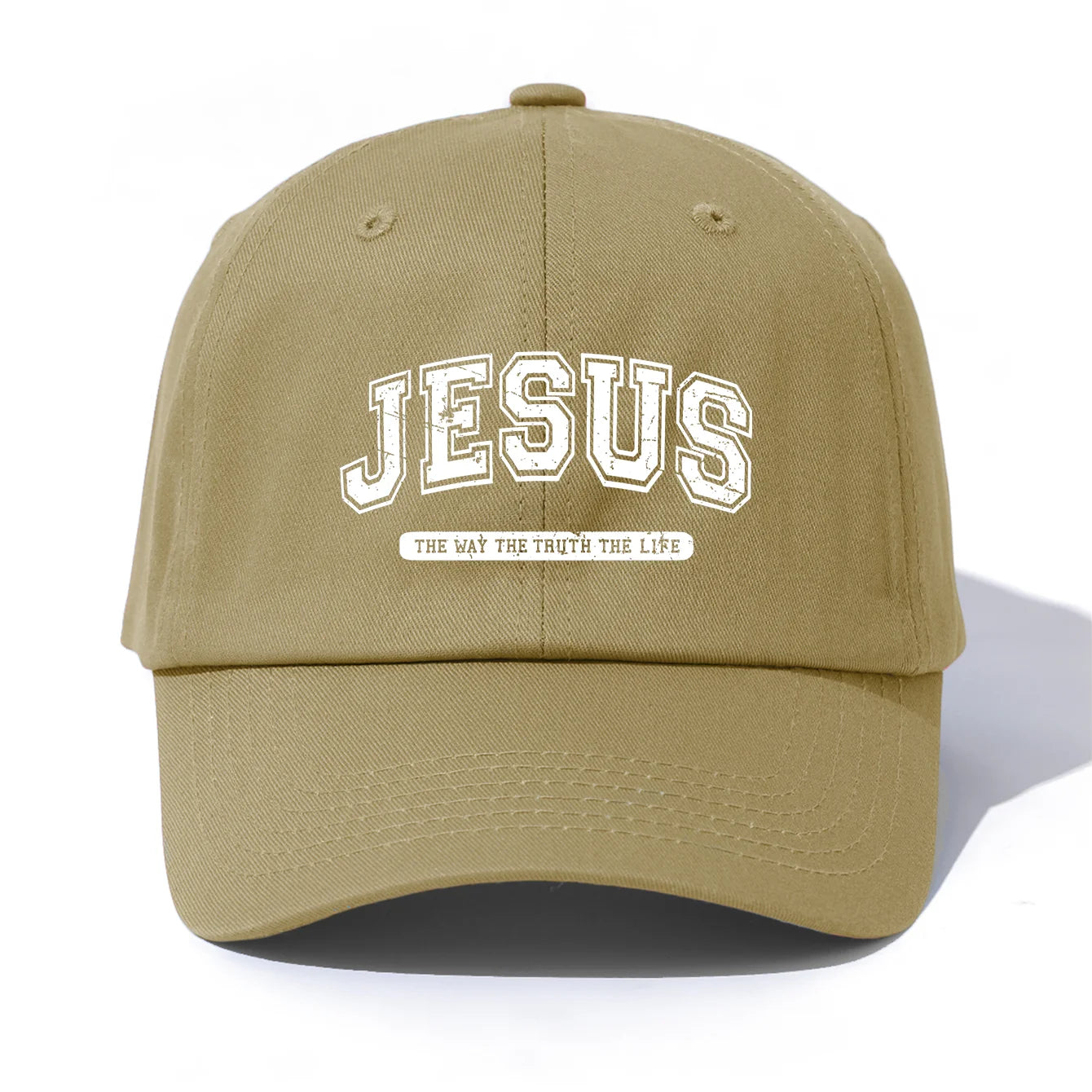 Minimalist Jesus Print Retro Dad Baseball Cap