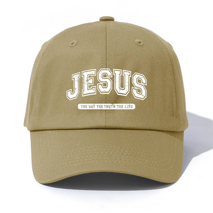 Minimalist Jesus Print Retro Dad Baseball Cap