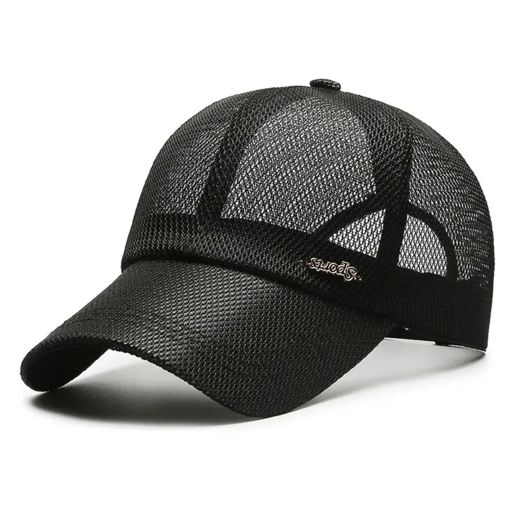 Letter Mesh Breathable Snapback Baseball Cap