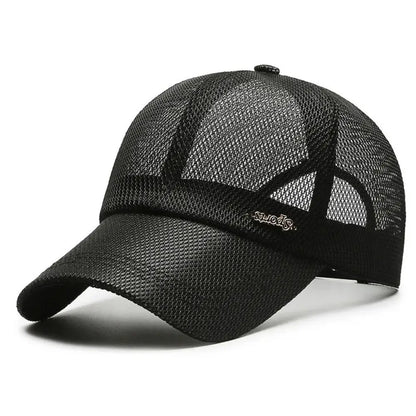 Letter Mesh Breathable Snapback Baseball Cap