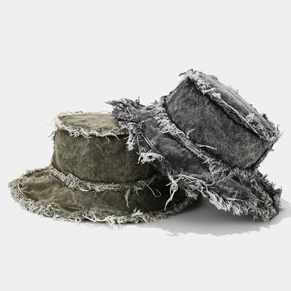 Vintage Washed Denim Bucket Hat