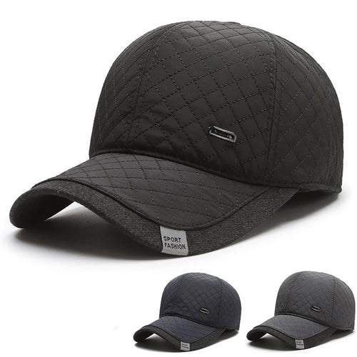 Winter Solid Color Quilted Embroidery Hat