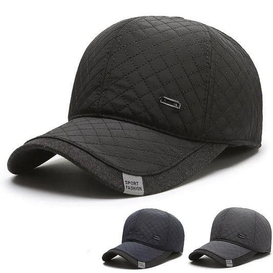 Winter Solid Color Quilted Embroidery Hat
