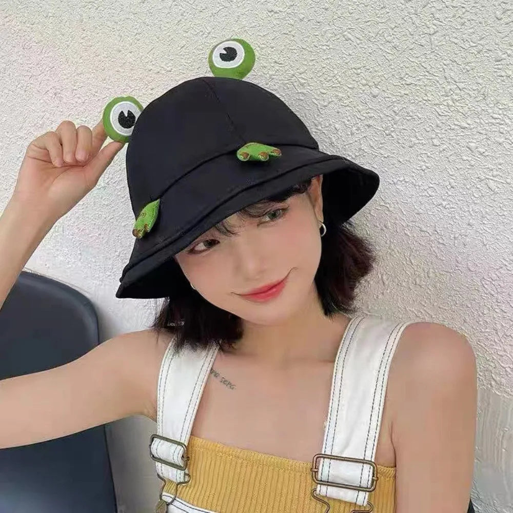Cute Big Eyes Frog Bucket Hat