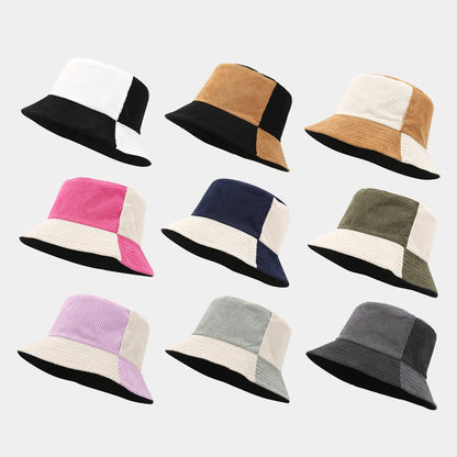 Two Tone Corduroy Bucket Hat