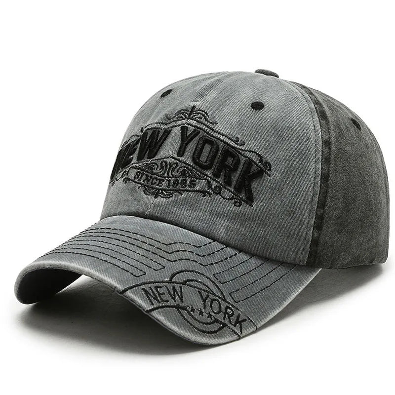 Retro Korean Washed Baseball Cap