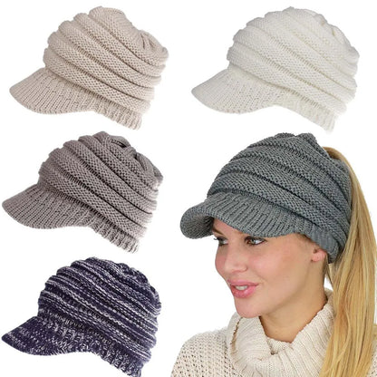 Thermal Ponytail Hollow Brim Baseball Cap