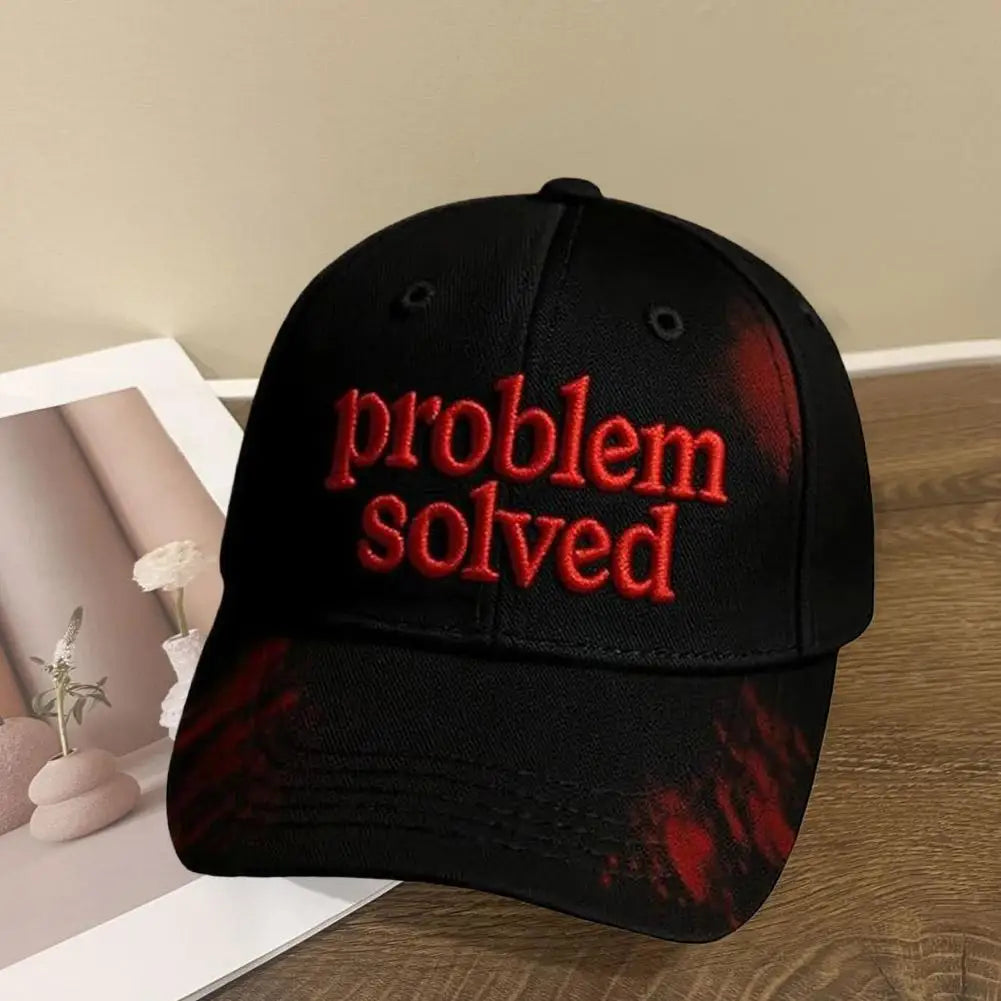 Problem Solved Embroidered Baseball Cap Unisex