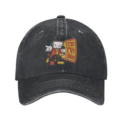 Deltarune Tenna TV Time Distressed Adjustable Baseball Cap