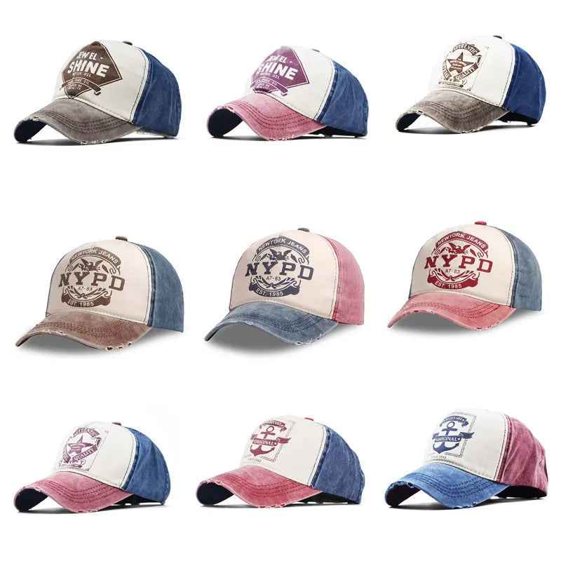 Korean Summer Cotton Breathable Sun Protection Snapback Cap
