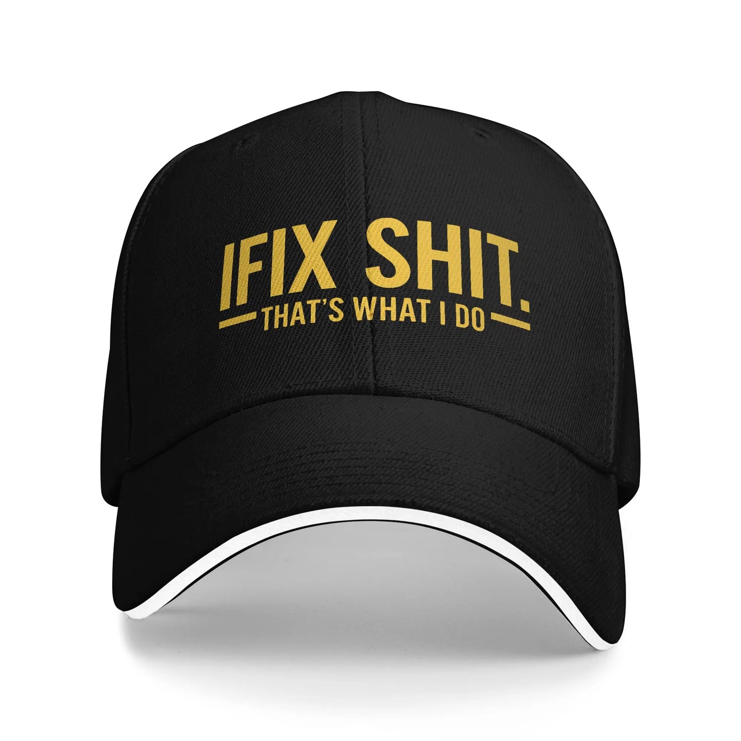 Funny Fix Stuff And Know Things Baseball Cap